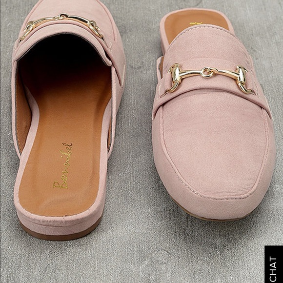 Blush loafer slides/mules - Picture 2 of 4